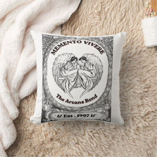 Coussin Memento Vivere Art Bond Ange Vintage