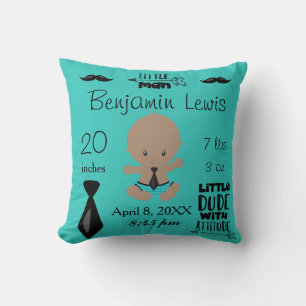 Coussin Mémoire de bébé afro-américain
