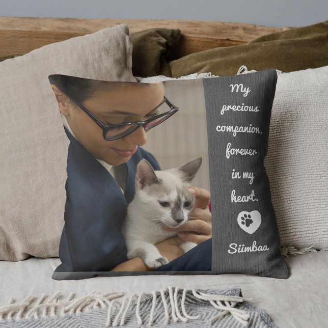 Coussin Mémoire personnalisée de photo d'animal de compagn (Créateur téléchargé)