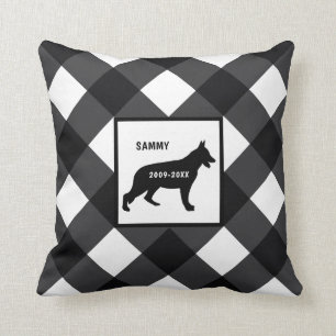 Coussin Mémorial allemand du Chepherd Dog Breg Buffalo Che