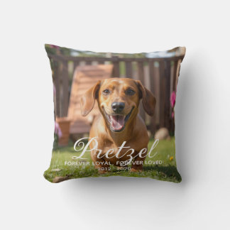 Coussin Mémorial de chien personnalisé Perte d'animal de c