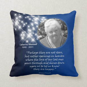 Coussin Mémorial Étoiles ouvertures dans le ciel