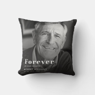 Coussin Mémorial Funéraire Photo Pour Toujours Dans Nos Cœ