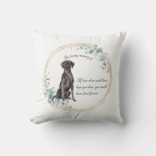 Coussin Mémorial personnalisé du Black Lab