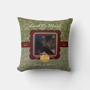 Coussin Mémorial personnalisé pour animaux de compagnie