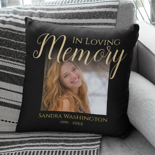 Coussin Mémorial photo personnalisé