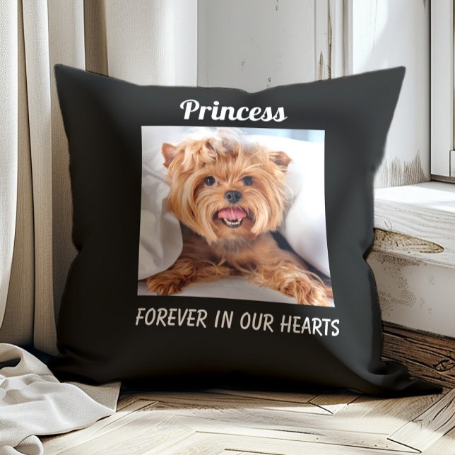Coussin Mémorial pour animaux de compagnie Chien Souvenir  (Pet memorial photo pillow)