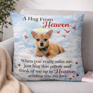 Coussin Mémorial pour chien Chihuahua Sympathie pour la pe