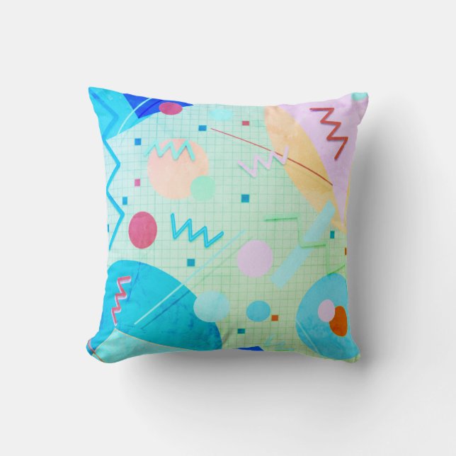 Coussin Memphis #82 Greenleaf (Recto)