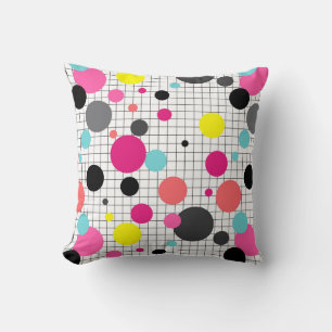 Coussin Memphis pois