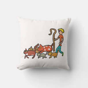 Coussin Mener des chats