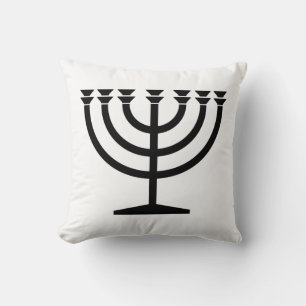 Coussin Menorah juive (symbole du judaïsme)