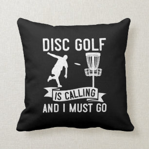 Coussin Mens Disk Golf appelle Funny Frolf Gift pour Dis
