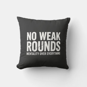 Coussin Mentalité de combattant d'arts martiaux mixtes san