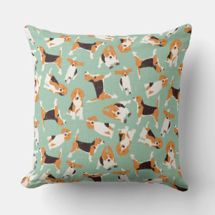 Coussin menthe beagle