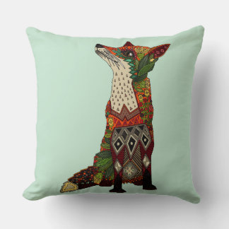 Coussin menthe d'amour renard