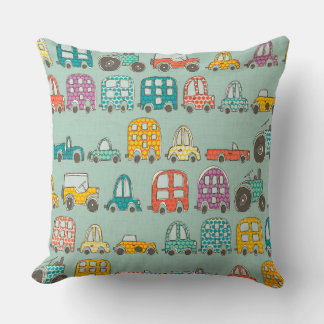 Coussin menthe rétro