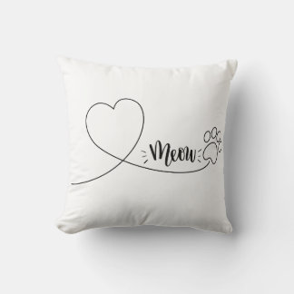 Coussin Meow , pillow for cat owners
