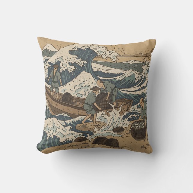 Coussin Mer agitée (Recto)