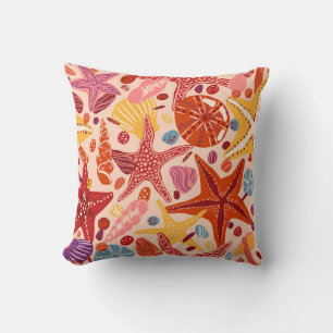 Coussin Mer d'été scandinave : Starfish Motif