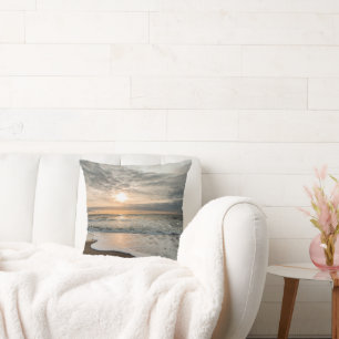 Coussin Mer du Nord, Danemark coucher de soleil pittoresqu