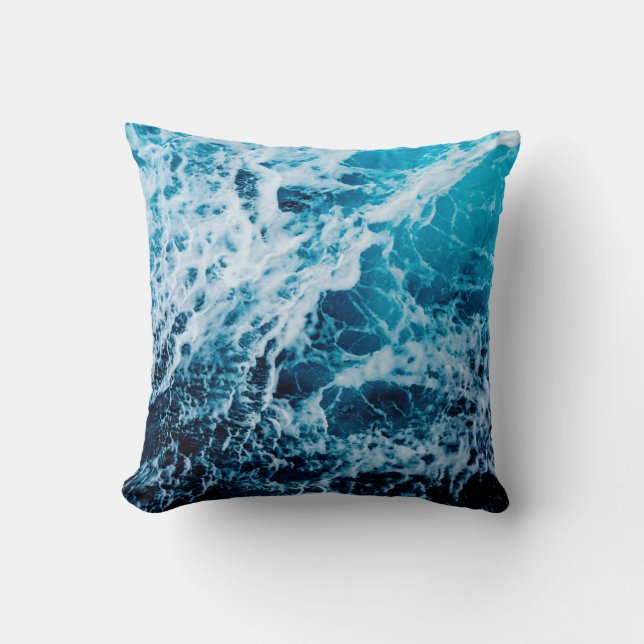 Coussin Mer rapide en voilier. Dramatique et image (Recto)