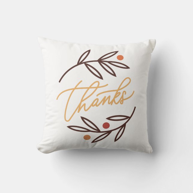 Coussin Merci beaucoup Berry (Recto)