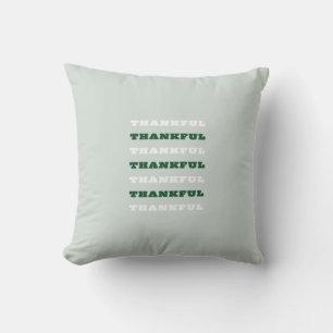 Coussin Merci, Citation de gratitude, Vert