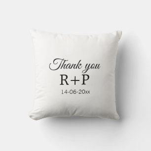 Coussin Merci d'ajouter le texte de la lettre initiale du 
