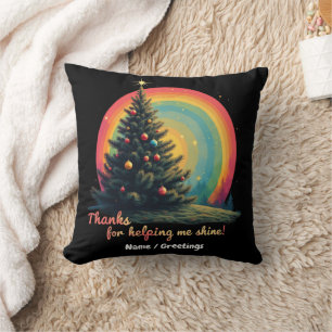 Coussin Merci de m'avoir aidé à briller, gratitude sincèr