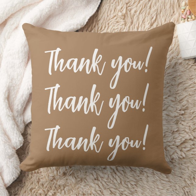 Coussin Merci de nom personnalisé ! Attitude de gratitude (Couverture)