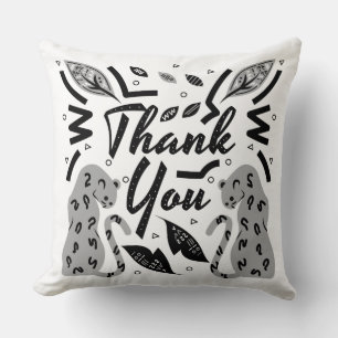 Coussin Merci les léopards