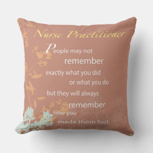 Coussin Merci Nurse Praticien, Brown