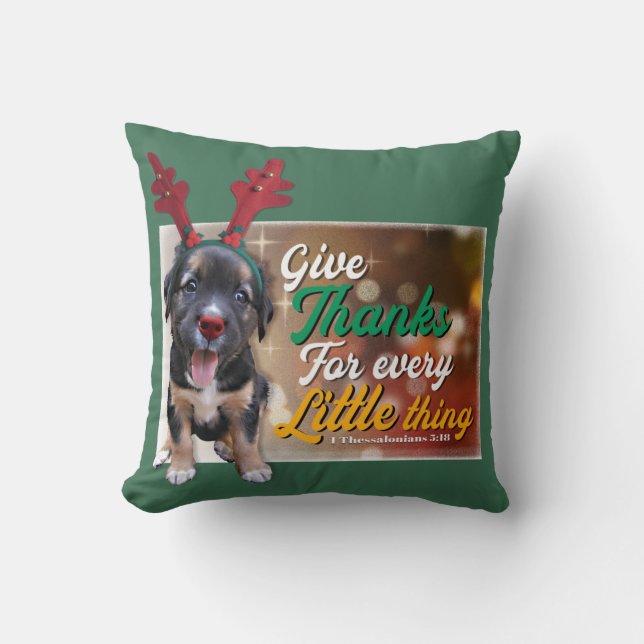Coussin Merci pour chaque petit truc (Recto)