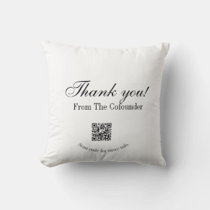 Coussin Merci pour l'achat détail de l'entreprise familial