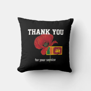 Coussin MERCI vétérans Poppy SRI LANKA