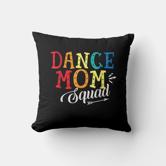 Coussin Mère Art Dance Maman Squad Anniversaire (Recto)
