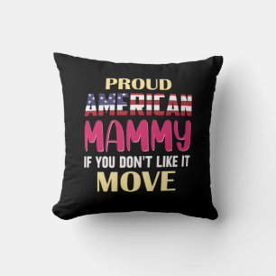 Coussin Mère Art Fière Maman Américaine
