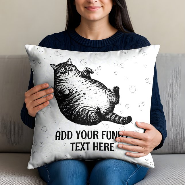 Coussin Mère de chat, je ne suis que peau et os pour l'ama (Créateur téléchargé)