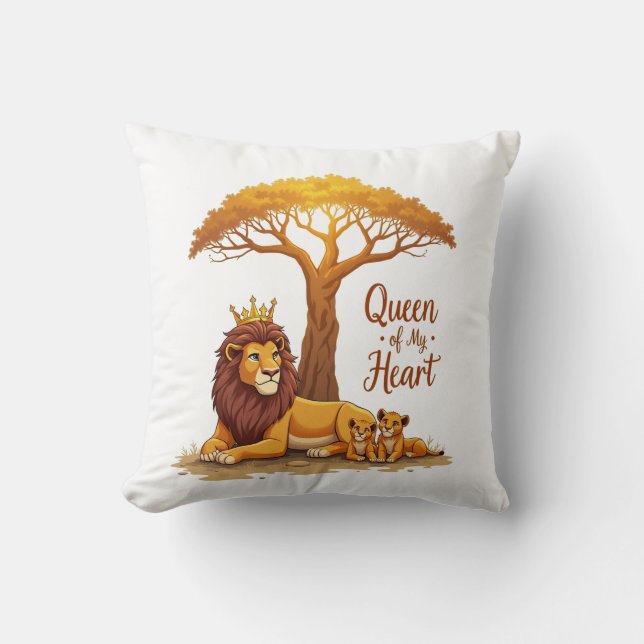 Coussin "Mère de la Reine Léonesse - Couronne d'or de l'am (Recto)