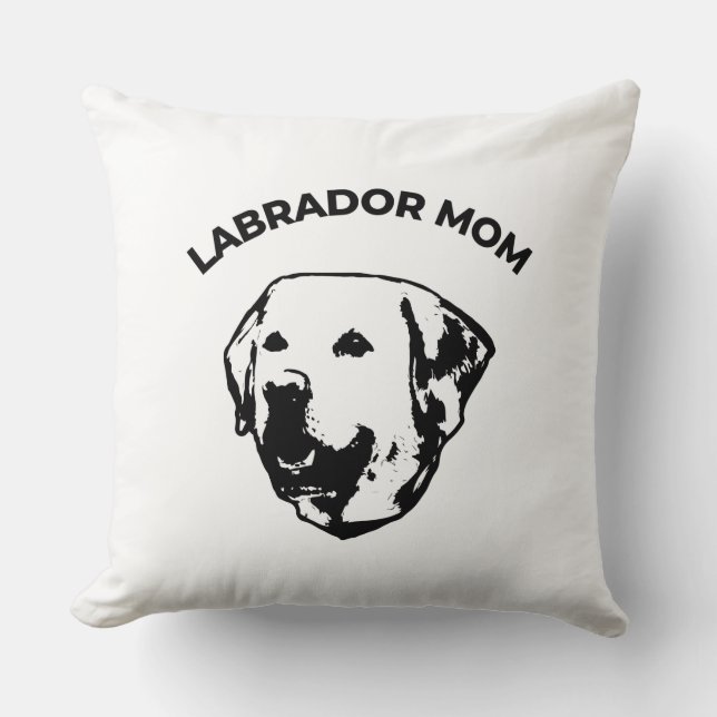 Coussin Mère de Labrador (Recto)