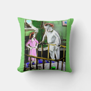 Coussin Mère des années 1940 et son bébé géant