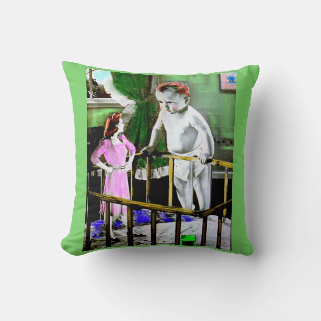 Coussin Mère des années 1940 et son bébé géant (Recto)