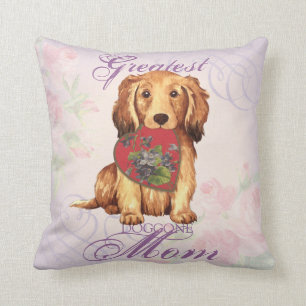 Coussin Mère du coeur de Dachshund