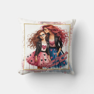 Coussin Mère et fille