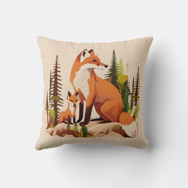 Coussin Mère Fox et kit (Verso)