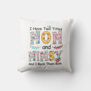 Coussin Mère Maman Et Mimsy Floral Anniversaire