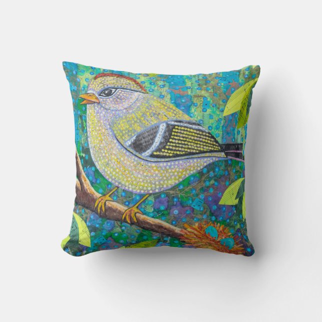 Coussin Mère Oiseau (Recto)