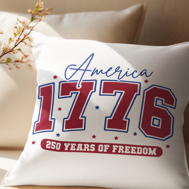 Coussin merica 1776 | 250 Years of Freedom | July 2026 (Créateur téléchargé)