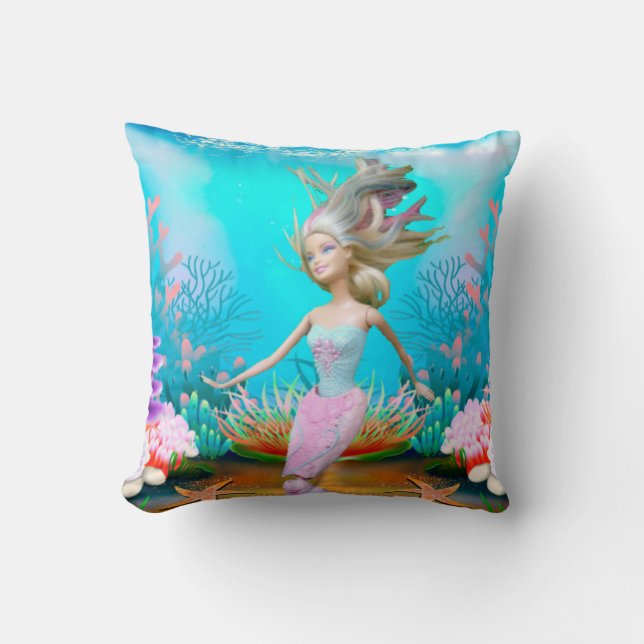 Coussin Mérmaid Célèbre (Recto)